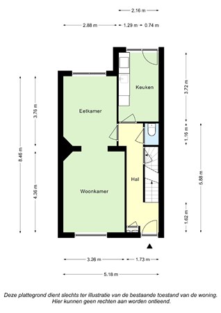 Floorplan - Kruisstraat 97, 6411 BS Heerlen